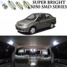 7x Xenon SMD White LED Interior Light Package Kit For Toyota Echo 2000-2005