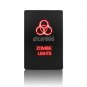 12V 3A Red LED Push Switch For Toyota Sequoia 4Runner Tacoma RAV4 ZOMBIE LIGHTS