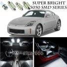 5050 SMD White LED Interior Lights Package Kit For 2003-2008 Nissan 350Z 7pcs