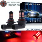 2 30SMD H10 9145 Red 3030 LED Fog DRL Running Light Bulb High Power Driving Lamp