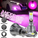 H3 LED Fog Light Bulb Conversion Kit Super Bright Pink Purple Still + Flash Mode