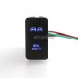 12V 3A Rear Lights Blue LED Push Switch For Toyota Tacoma Hilux Camry 4Runner