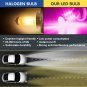 H3 12V LED Fog Light Bulb Driving Light Replacement Pink Purple 15-3030SMD DRL