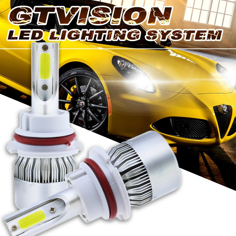 9007 HB5 2018 LED Headlight Conversion Kit 1300W 195000LM For Hi/Lo Beam 6000K