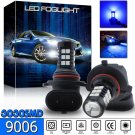 2pcs 30-3030SMD 9006 HB4 Error Free Blue Projector LED Driving Fog Light Bulbs