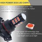 2 Red 30-3030SMD 5202 LED Driving Fog Light Daytime Running Lamp Projector Bulbs