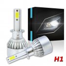 Pair H1 LED Headlight Bulb Conversion Kit Hi Beam Replace 1300W 6000K HID White