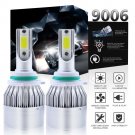 9006 HB4 1300W 195000LM 2-Sides COB LED Headlight Low Beam 6000K HID White Lamps