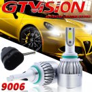 2Pcs 2018 COB LED Headlight Kit 9006 HB4 1300W 6000K 195000LM Bulbs Replace HID