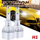 195000LM 1300W LED Headlight COB Bulbs Kit H1 6000K Diamond White XENON Color