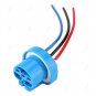 2Pcs 9007 9004 Female Wire Connector Wiring Harness Pigtail Plug Socket Adapter