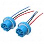 2Pcs 9007 9004 Female Wire Connector Wiring Harness Pigtail Plug Socket Adapter