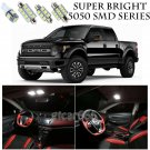 5050 SMD White LED Interior Lights Package Kit For 2010-2014 Ford Raptor 9pcs