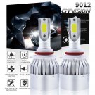 2Pcs 9012 LED Headlight Bulb Conversion Kit For GMC Sierra 1500 2500 3500 White