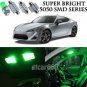 7x Bright SMD Green LED Interior Light Package Kit For Scion FR-S 2013-2016