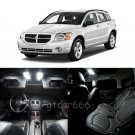 8 x Xenon White LED Interior Light Package Kit For Dodge Caliber 2006 - 2012