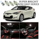 5050 SMD White LED Interior Lights Package Kit For 2012-16 Hyundai Veloster 10pc
