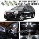 8pcs Xenon White LED Interior Lights Bulb Package Kit For GMC Terrain 2010-2015