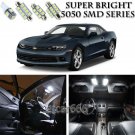 8pcs Xenon White LED Interior Lights Bulb Package Kit For 2010-2015 Chevy Camaro