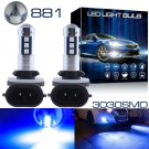 2X 881 898 Fog Light Driving Bulb LED 10000K Blue For Hyundai Accent 2000-2018