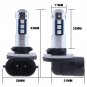 2X 881 898 Fog Light Driving Bulb LED 10000K Blue For Hyundai Accent 2000-2018