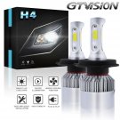 2X H4 Motorcycle 1400W LED Headlight Conversion Hi/Lo Beam Light Bulb Kit 6000K