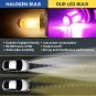 2x 30SMD H4 High Power 3030 LED Pink Purple Car Fog Daytime Running Light Bulbs