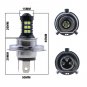 2x 30SMD H4 LED Super Bright White Car Fog Daytime Running Light Bulbs 6000K DRL
