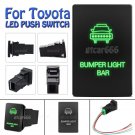 12V Green LED Push Switch For Toyota 4Runner Tacoma 100 series Bumper Light Bar