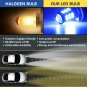 2x 30-3030SMD H4 LED Ultra Blue Car Fog Daytime Running Light Bulb Driving Lamp