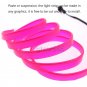 3M Universal Car Interior Decorative Wire Atmosphere Strip Cold Light Line Pink