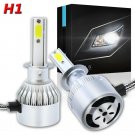 Pair C6 Series COB 1300W 195000LM H1 LED High Low Beam Headlight Conversion Kit