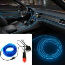 2M EL Wire Universal Car Blue Cold Light Lamp Strip Atmosphere Interior Decor