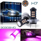 H7 30SMD LED Fog Light Bulbs Car Driving Lamp Daytime Running Light Pink Purple