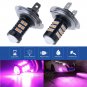 H7 30SMD LED Fog Light Bulbs Car Driving Lamp Daytime Running Light Pink Purple