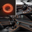 2M Orange Cold light EL-Wire Car Interior Unique Decor Fluorescent Neon Strip