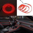 2M 12V EL Wire Cold light RED Neon Lamp Car Atmosphere Lights Unique Decor