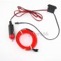 2M 12V EL Wire Cold light RED Neon Lamp Car Atmosphere Lights Unique Decor