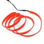2M 12V EL Wire Cold light RED Neon Lamp Car Atmosphere Lights Unique Decor