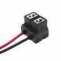 2Pcs H7 Ceramic Wire Auto Car Head Light Bulb Socket Harness Connector Decoder