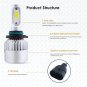 LED Headlight Kit 9006 HB4 9012 6000K 1400W 210000LM Fog Bulbs Pair 50000hrs US