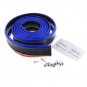 2.5M PU Black & Blue Front Bumper Lip Splitter Spoiler Chin Protector For Honda