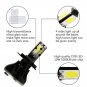 H4(9003)High Low Beam COB 80W 8000LM High Power LED Headlight Kit 3k Yellow WK