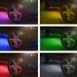 8x RGB CREE LED Rock Light Truck Boat Under Body Trail Rig bluetooth Wireless