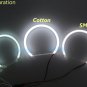 4 White For Ford Mondeo Mk3 2002-2007 Cotton Angel Eye Halo Ring Demon Devil Kit