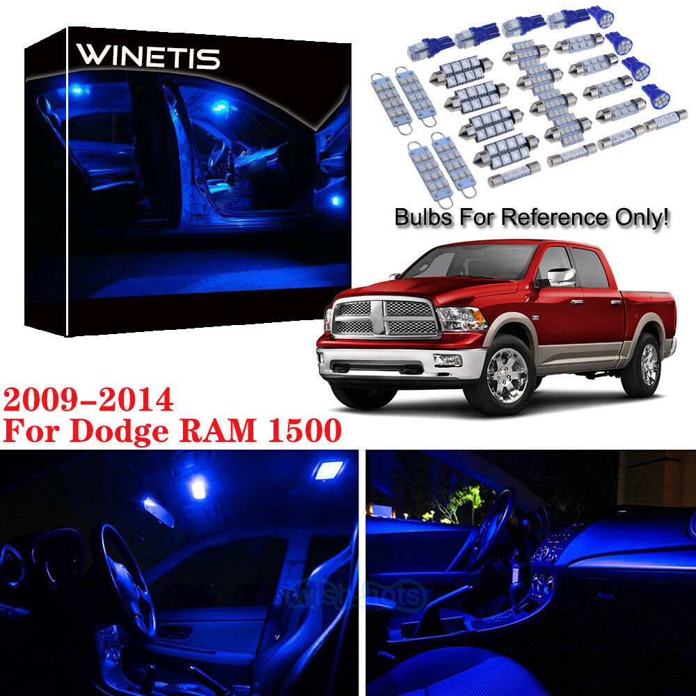 10000K Blue Interior LED Lights Package Bulb SMD For 20092014 Dodge