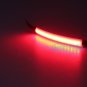 2Pcs Universal Motorcycle Fork Turn Signals + Brake Light Amber Red LED Strips
