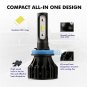 H11 LED Headlight Kit Low Beam Bulb Super Bright 243000LM 6000K White COB Chips
