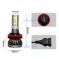 2x COB LED Headlight Kit H11 6000K 110W Low Beam Bulb for Honda Civic 2016-2017