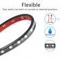 4PC 48 RGB LED Wireless APP Music Voice Control Colorful Car Interior Light Neon